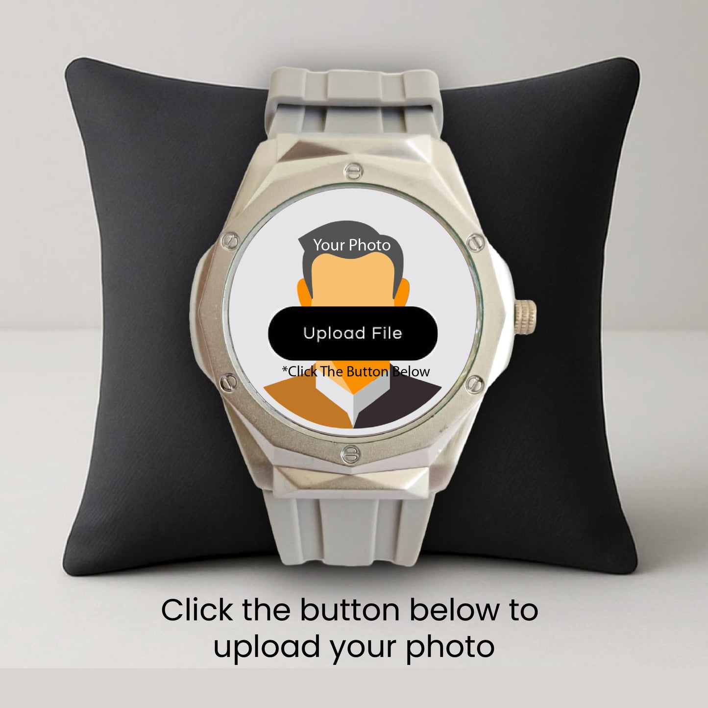 Gents Silicon Strap - Grey