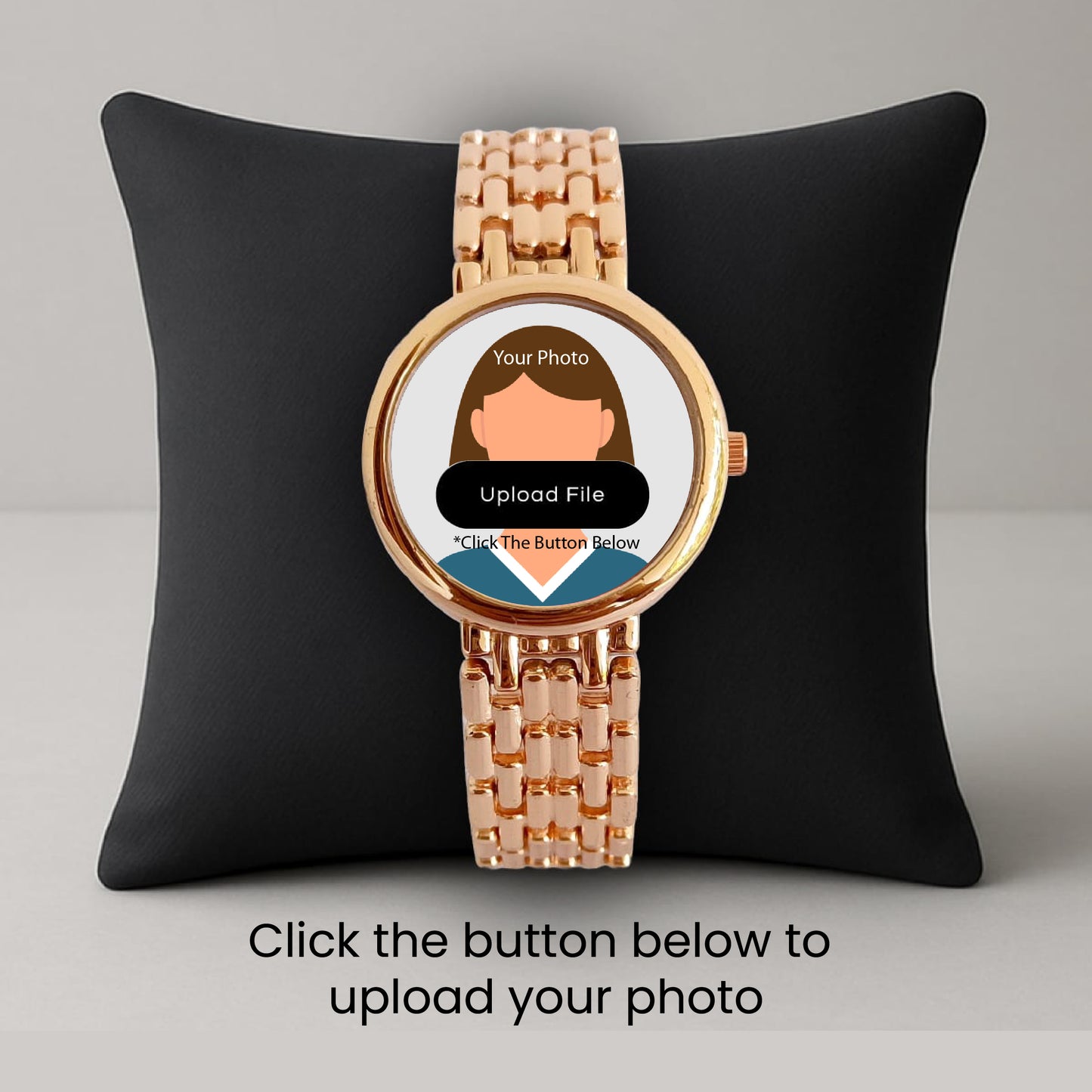 Ladies Chain Strap - Rose gold